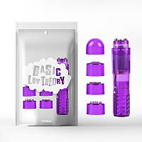 Фіолетовий вібростимулятор пластиковий Chisa The Ultimate Mini Massager FG, код: 7937597