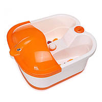 Массажер-ванночка для ног RIAS Footbath Massager RF-368A White-Orange (3_02725) GM, код: 8154222