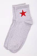 Женские носки светло-серого цвета с принтом 167R404 Ager 36-40 TR, код: 8236493
