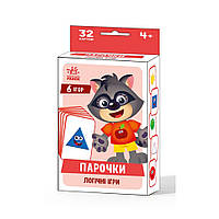 Настольная игра Парочки: Логические игры Ранок 1392006 6 игр KV, код: 8258936