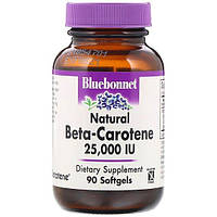 Витамин A Bluebonnet Nutrition Beta Carotene 25.000 UI 90 Softgels BLB0316 OS, код: 7679185