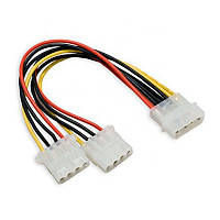 Кабель живлення внутрішній Lucom MoleX 1x2 M F (Splitter) 0.20m 4pin Y-form(62.09.8095) OB, код: 7455150