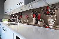 Наклейка на скинали Zatarga на кухню «Винтажный натюрморт» 600х2500 мм виниловая 3Д наклейка NL, код: 5869152