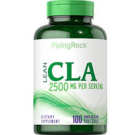 CLA для снижения веса Piping Rock LEAN CLA (Safflower Oil Blend) 2500 mg 100 Softgels FS, код: 7645433