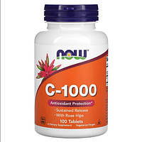 Витамин C NOW Foods Vitamin C-1000 with Rose Hips SR 100 Tabs GR, код: 7611132