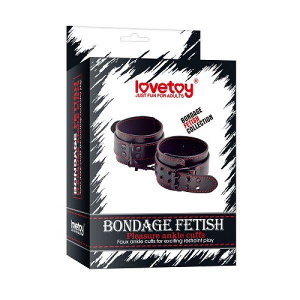 Наножники Lovetoy Bondage Fetish Pleasure Ankle cuffs SC, код: 7729094