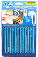 Набор палочек для устранения засоров в трубах Sani Sticks 12 шт TO, код: 6874331
