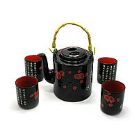 Сервиз керамический чайник 4 чашки (DN27901) TH, код: 1534020