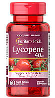 Ликопин Puritan's Pride Lycopene 40 mg 60 Softgels EV, код: 7537592