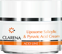 Крем для жирной и комбинированной кожи с кислотами Clarena Liposome Salicylic Pyruvic Acid Cr TN, код: 8365754