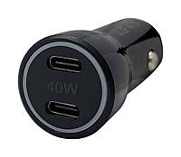 Автомобильное зарядное устройство XON UniLink Type-C 40W 2 x PD20 Black (5060948063463) TO, код: 8204184