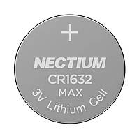 Літієві батарейки Nectium таблетка CR1632 5 шт. уп KB, код: 8328159