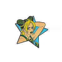 Значок Джолин Куджо Jolyne Cujoh Невероятные приключения ДжоДжо JoJo's Bizarre Adventure (228 XN, код: 8244468