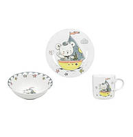 Набор фарфоровой детской посуды Little Sailor 3 предмета Limited Edition C805 KV, код: 8357654