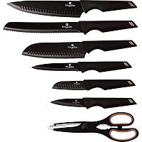 Набір ножів із 7 предметів Berlinger Haus Black Rose Collection (BH-2688) SC, код: 8040184