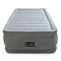 Кровать надувная одноместная Intex Comfort-Plush Airbed 64412 с электронасосом 220В PS, код: 7408332