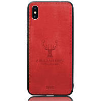 Чехол Deer Case для Apple iPhone X XS Red PR, код: 6491649