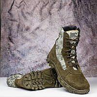 Берцы летние тактические мужские пиксель олива с замком Military Boots ВСУ армейская обувь военные  кордура 49