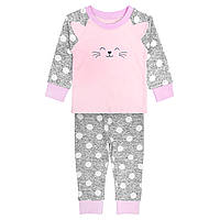 Детская пижама Dexters для девочек happy cat 110 см розовый (136649387) EM, код: 8334243