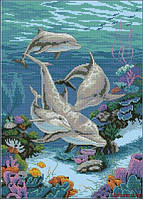 03830 "Владения дельфинов" набор для вышивания DIMENSIONS