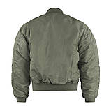 Тактична куртка бомбер Mil-Tec ma-1 flyers basic оливкова 10402001 4XL SC, код: 8375074, фото 2