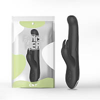 Вибратор с клиторальным стимулятором Pleaser Rabbit Black Cnt TE, код: 8175633