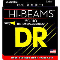 Струны для бас-гитары DR ER-50 Hi-Beam Stainless Steel 4 String Heavy Bass Strings 50 110 SC, код: 6555965