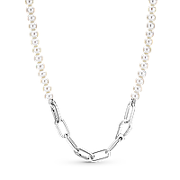 Ожерелье с пресноводным культивируемым жемчугом Pandora Me EM, код: 7361674