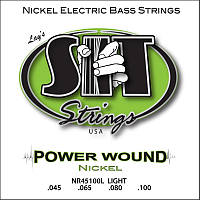 Струны для бас-гитары SIT NR45100L Power Wound Nickel Electric Bass Strings Light 45 100 TT, код: 6868270