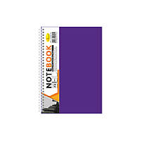 Блокнот А5 Апельсин Б-БП5-60 60 листов пружина сбоку Фиолетовый ES, код: 8259254