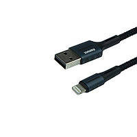 Кабель USB Remax RC-003i USB - Lightning 1м 2.4А Черный EM, код: 7603253