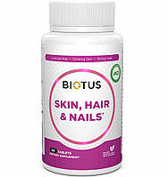 Комплекс для кожи волос ногтей Biotus Hair Skin Nails 60 Tabs BIO-531200 TV, код: 7778379