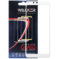 Защитное стекло Walker 3D Full Glue для Xiaomi Redmi 6 6A White FE, код: 7436128