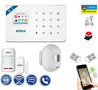 Сигнализация Wi-Fi Kerui W18 комплект с уличным датчиком движения (FDHBFD789GFL) SP, код: 2380571