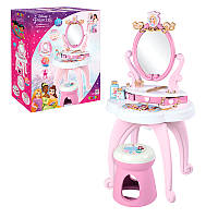 Туалетный столик с зеркалом Дисней Принцессы Парикмахерская 2-в-1 со стульчиком с принадлежно UD, код: 8260475