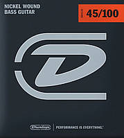 Струны для бас-гитары Dunlop DBN45100 Nickel Plated Steel Bass Strings 45 100 TO, код: 6556682