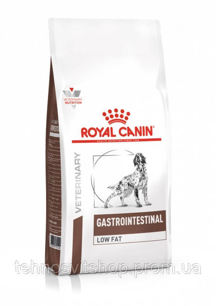 Корм Royal Canin Gastrointestinal Low Fat Canine сухий низькокалорійний для собак із захворюваннями TT, код: 8451599