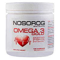 Омега для спорта Nosorog Nutrition Omega 3 Gold 1000 mg 180 Caps GT, код: 7808594