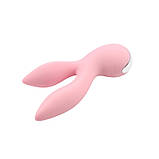 Подвійний вібратор для мастурбації Chisa Рожевий Light Pink Oh My Rabbit SP, код: 7723766, фото 5