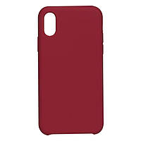 Чехол Soft Case No Logo для Apple iPhone X iPhone Xs Rose red NL, код: 7647007