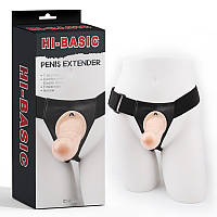 Страпон тілесний на ремінці Chisa Penis Extender-Flesh SC, код: 7722991