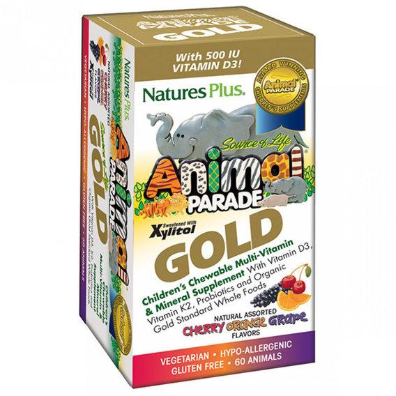 Витаминно-минеральный комплекс Nature's Plus Animal Parade Gold 60 Chewable Tabs Cherry Orang TN, код: 7572593 - фото 1 - id-p2158351721