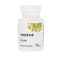 Витамин D3 Thorne Research 5000МЕ 60 капсул (THR13801) ES, код: 1724733