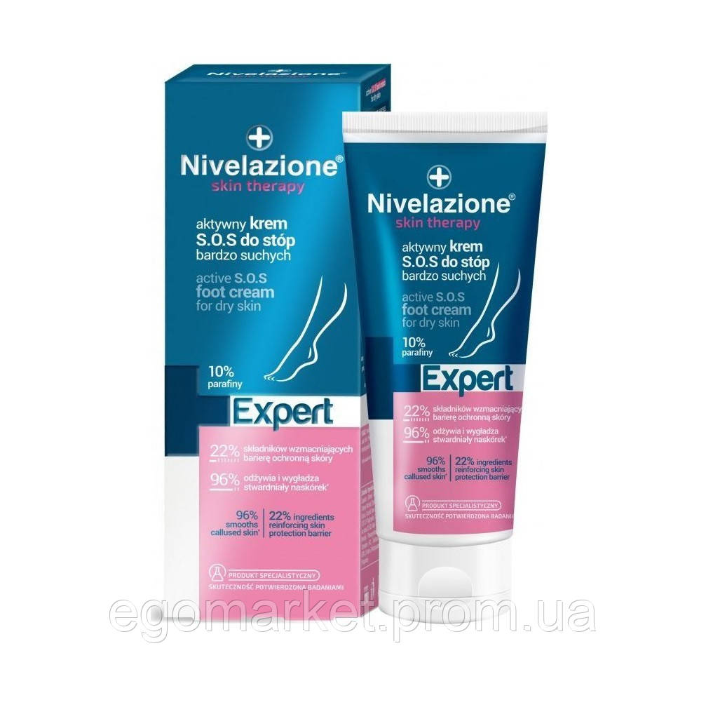 Активный крем S.O.S. для сухой кожи ног Nivelazione Skin Therapy Farmona 75 мл EM, код: 8254785 - фото 2 - id-p2156500263
