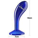 Анальна пробка Lovetoy синя Flawless Clear Prostate Plug 6.0 SC, код: 7837697, фото 2