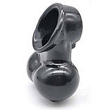 Силіконовий чорний чохол для мошок яєчок Мішки Лінг Sacksling Oxballs KB, код: 8368215, фото 7