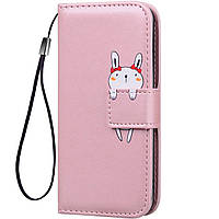 Чехол-книжка Animal Wallet для Samsung Galaxy A02s Rabbit FE, код: 6669563
