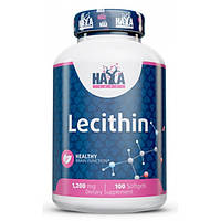 Лецитин Haya Labs Lecithin 1200 mg 100 Softgels PS, код: 8062193