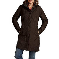 Куртка Eddie Bauer Womens Girl On The Go Insulated Trench Coat COCOA XS Коричневый (7347CC-XS HH, код: 1212932