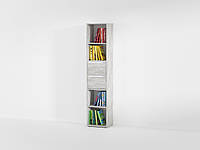 Полка для книг с выдвижными ящиками Forte Alice 1710x362x299 Бетон TO, код: 6445052